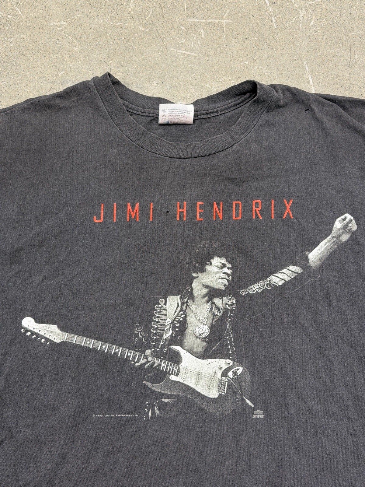 Vintage 1992 Jimi Hendrix Stages 67-70 Tour T-Shirt USA Single Stitch XL 90s gallery