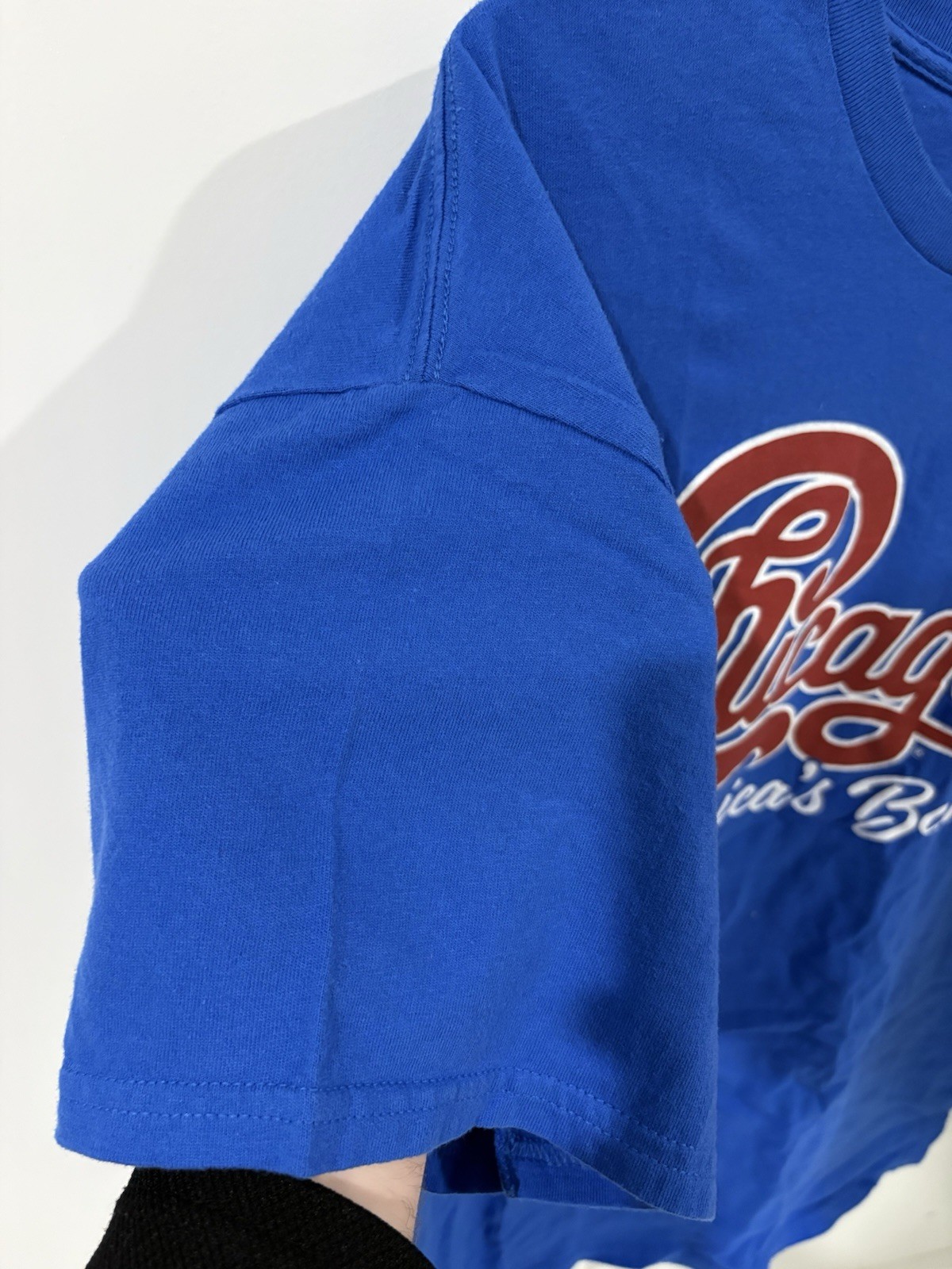 Chicago Men's America's Band Graphic Print Crew Neck Tee XL Blue gallery