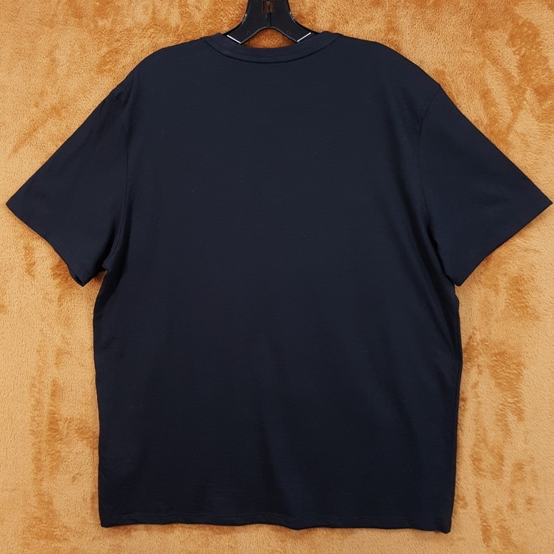CALVIN KLEIN Shirt Mens Large Black Cotton Liquid Touch Crew Logo T-Shirt Tee gallery