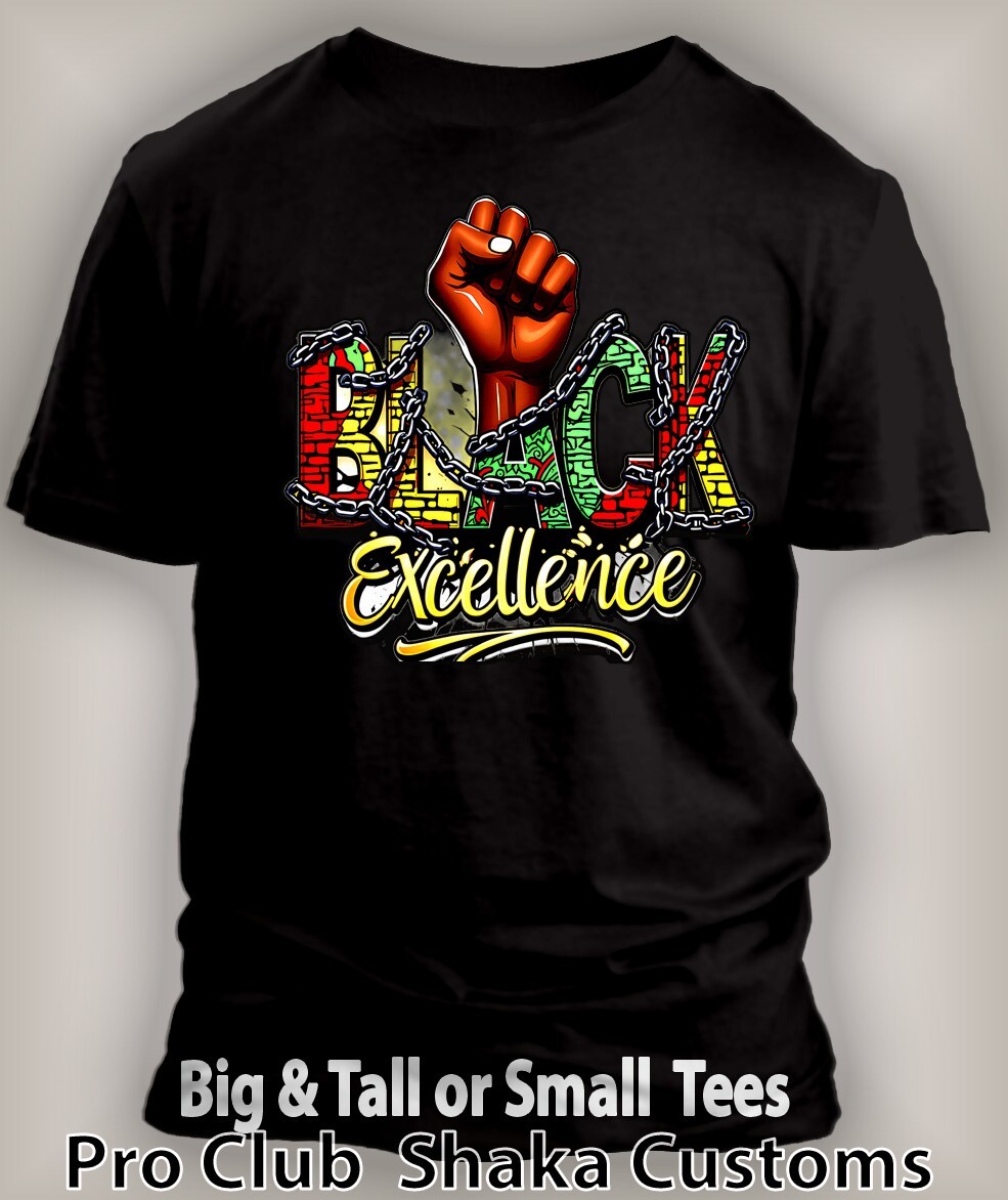 Black Excellence Mens Tee Shirt Graphic Big Tall Sm Black History Junteenth T gallery