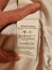 GUC RARE Off White Bart & Homer Simpson T-shirt 2013 Virgil Abloh Size Medium