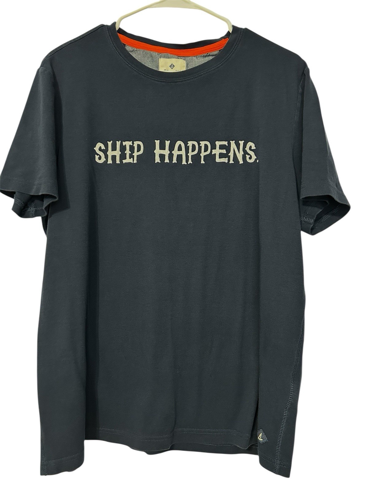 Sperry Ship happens Navy Blue Men’s Size Large Fisherman Captain Coastal Beach gallery