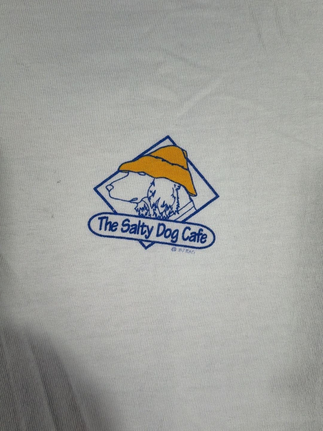 Vintage Salty Dog Cafe T Shirt Mens L Blue South Beach Hilton Head Destination gallery