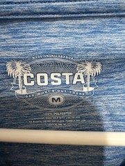 NWT Costa Del Mar Technical Insignia Sailfish T-Shirt in Royal Blue Medium