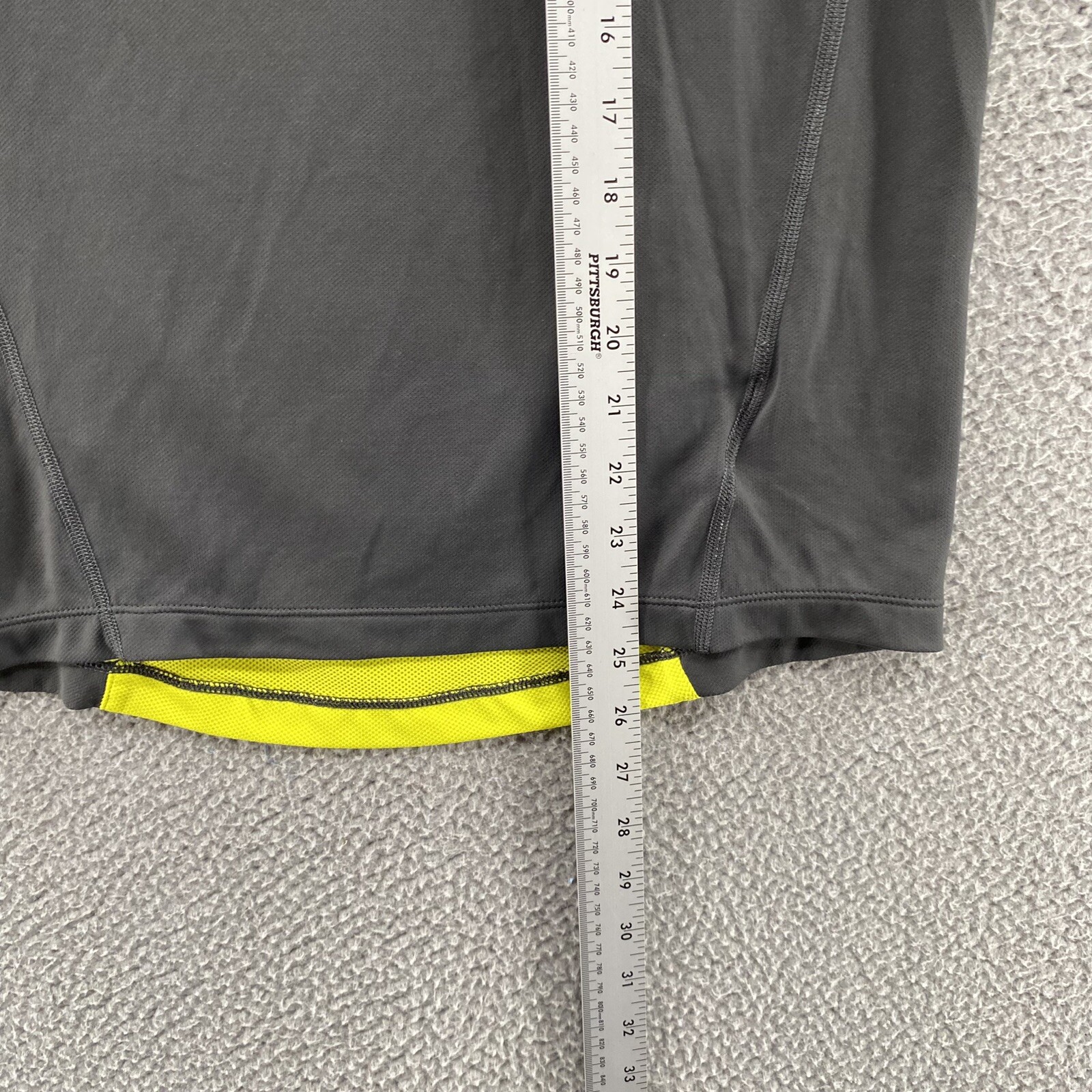 Mountain Hardwear Shirt Men Small Gray Yellow 1/4 Zip Lightweight Mesh Outdoors gallery