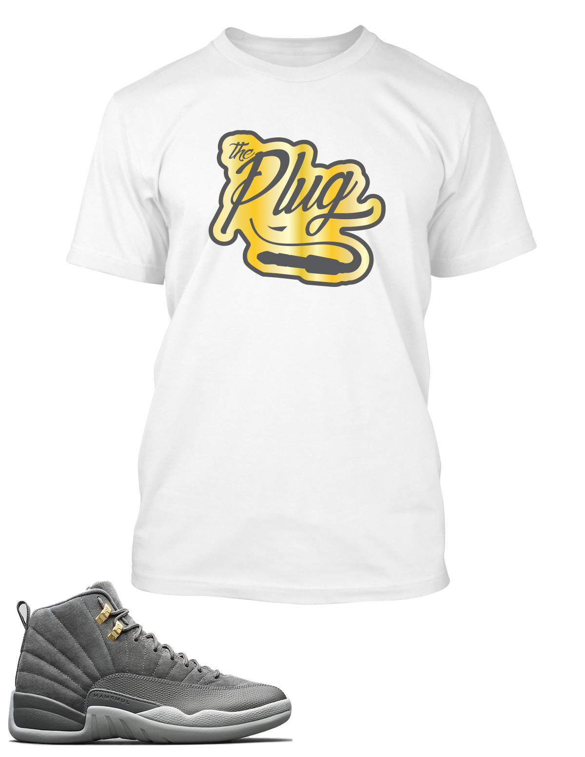 Big Tall Small Tee Shirt To Match J12 Gray Sneaker Graphic Sport T The Plug