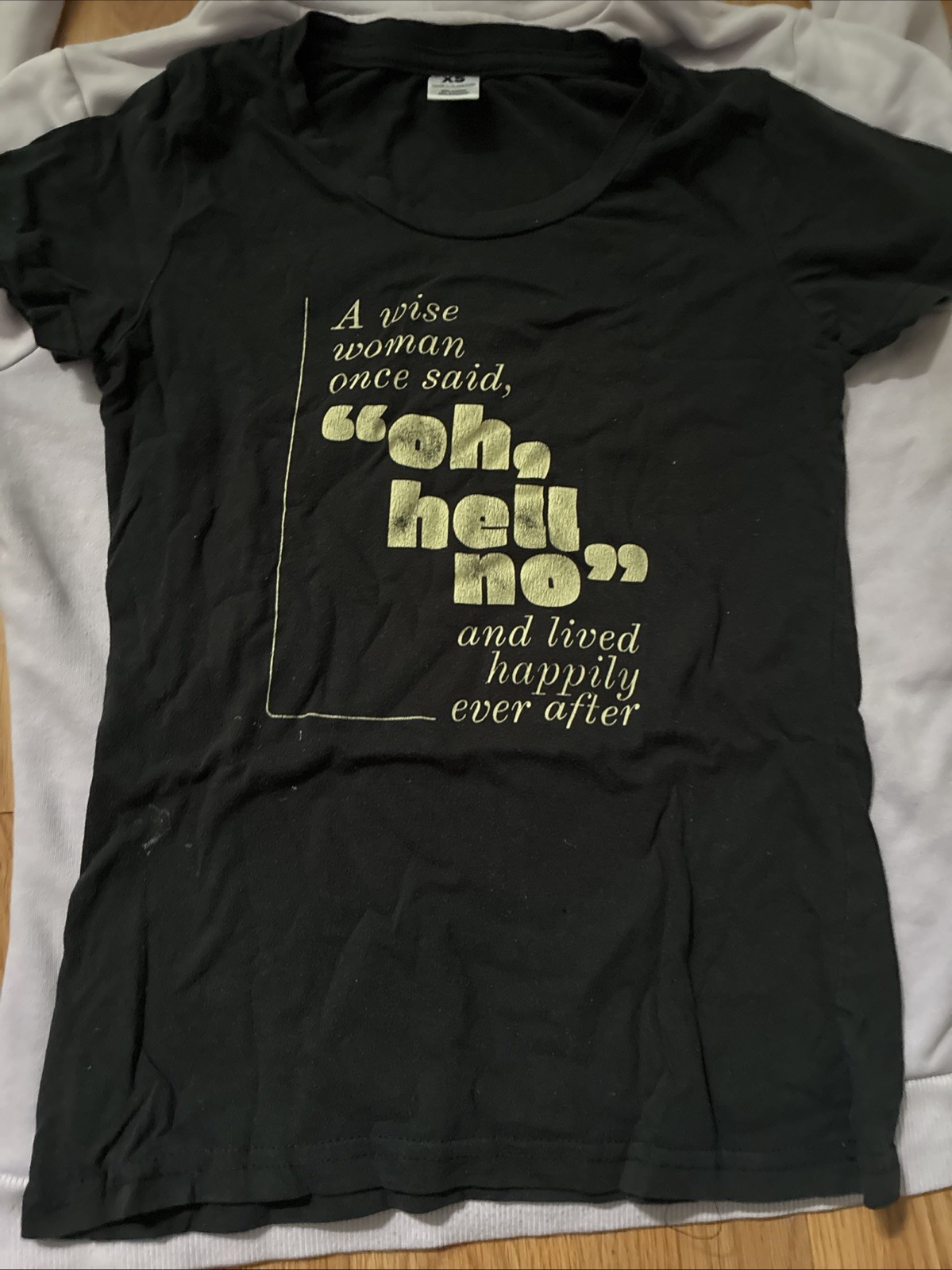 Cherry Loom Extra Small U-Neck Shirt with Humor Graphic gallery