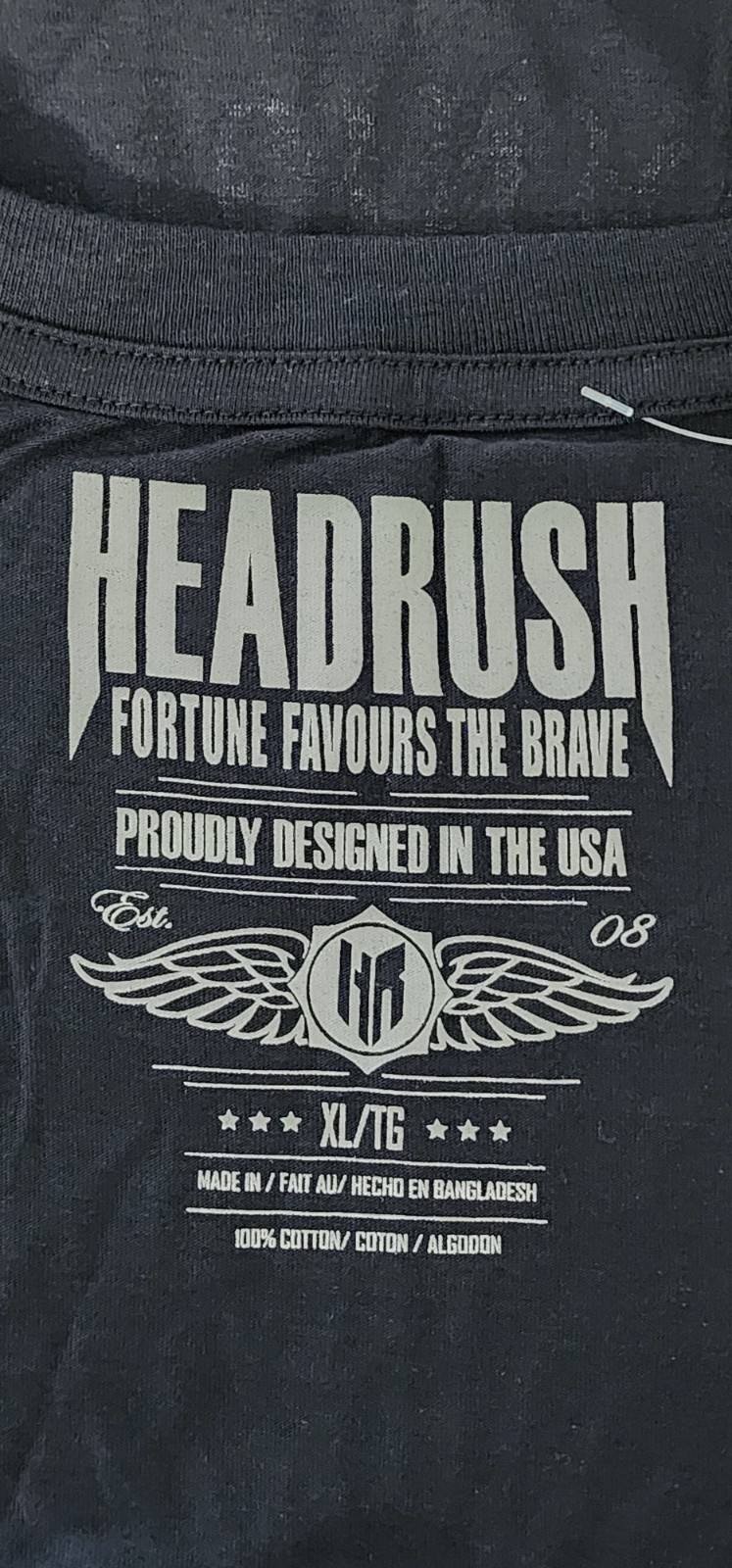 Headrush T Shirt Mens XL Black The Chosen Few Originals Skeleton Print Cotton gallery