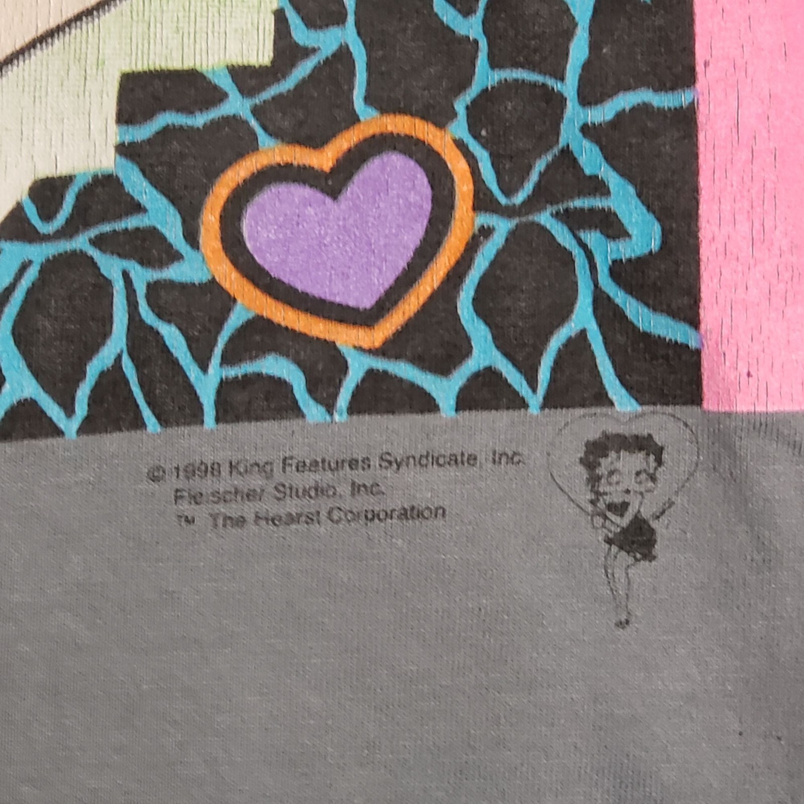 Vintage Betty Boop Jerzees Size XL Gray 1998 King Features Syndicate MADE IN USA gallery