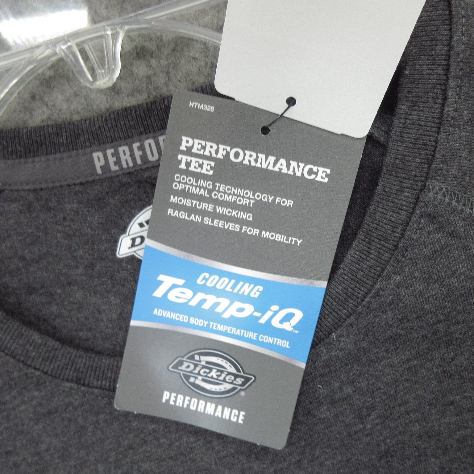 Dickies Men's Temp-iQ Performance Cooling T-Shirt LT Gray Short Sleeve Tee New gallery