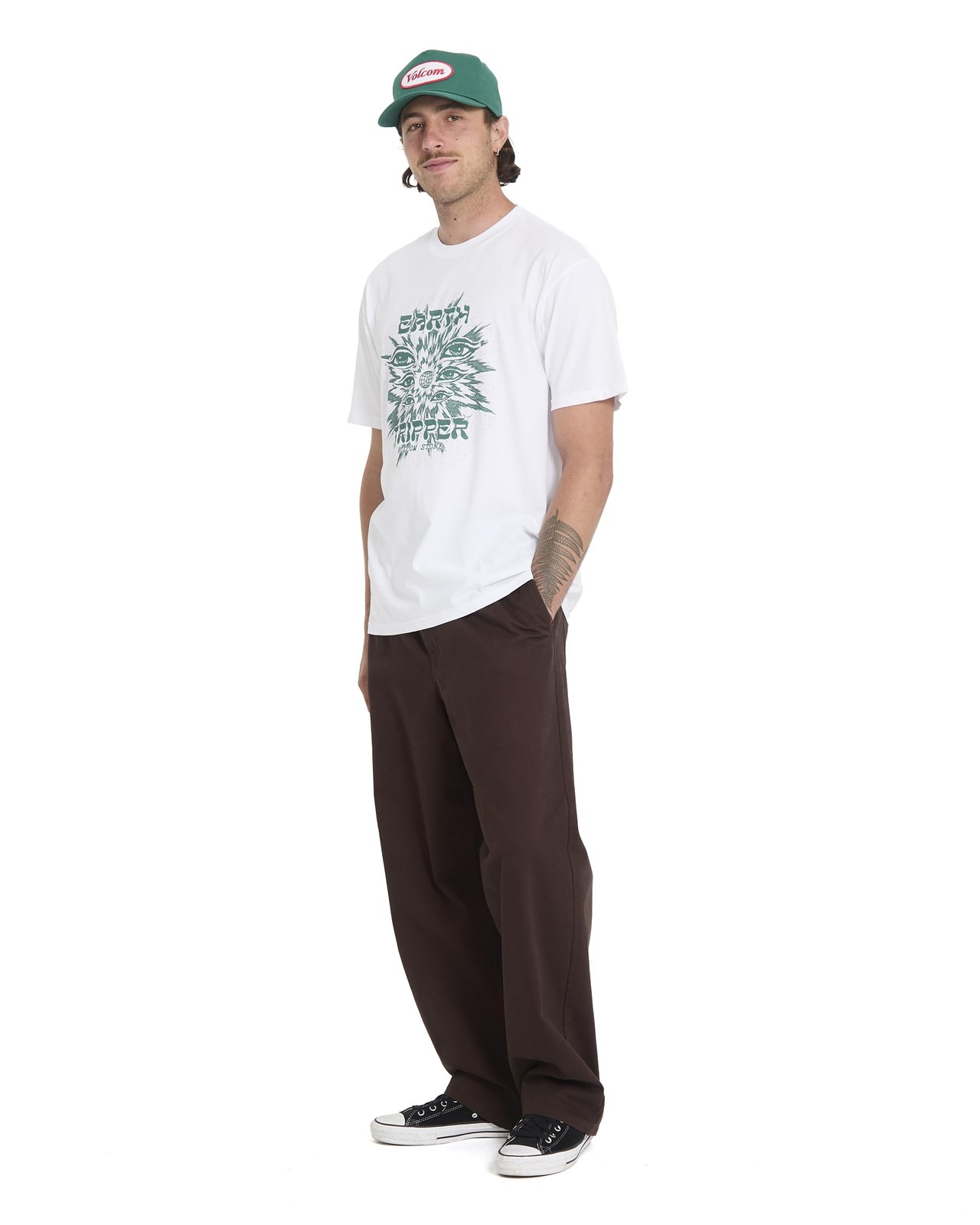 Men's Short Sleeve Logo T-Shirt – Lightweight Cotton Crewneck Casual Tee, Whi... gallery