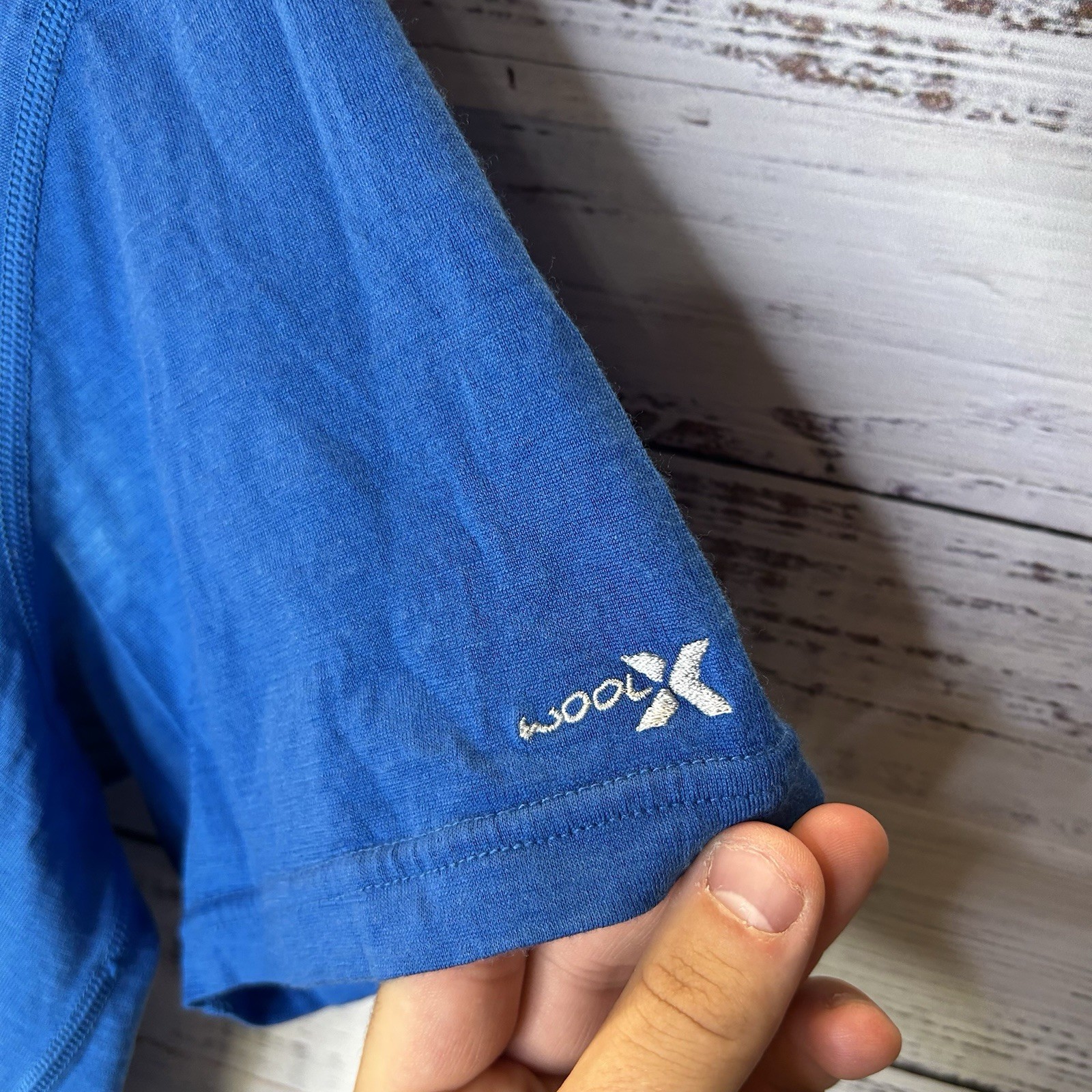 Woolx Blue Endurance Tee Merino Wool Short Sleeve T-Shirt Men’s Large (flaws) gallery