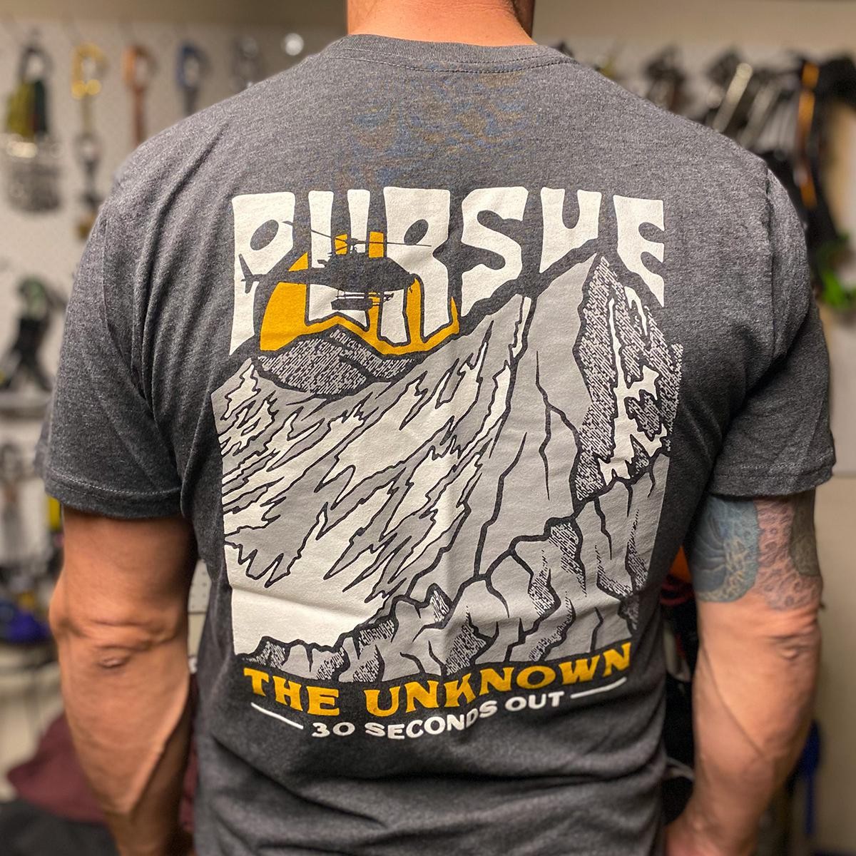 NEW Thirty Seconds Out Pursue the Unknown Mountains T-Shirt gallery