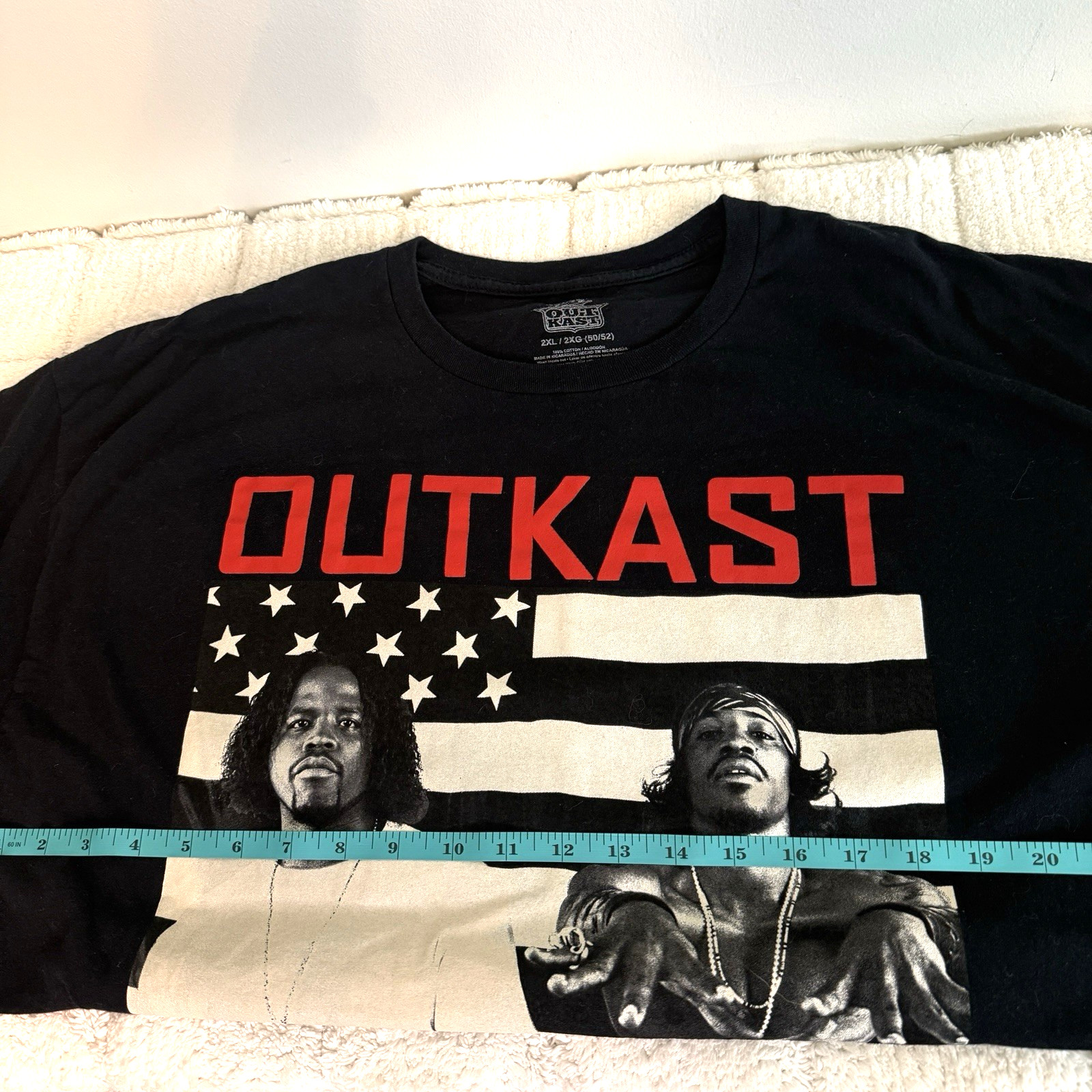 Mens Black Outkast Short Sleeve T-Shirt 2XL Rap Music 90s Hip-Hop Streetwear gallery
