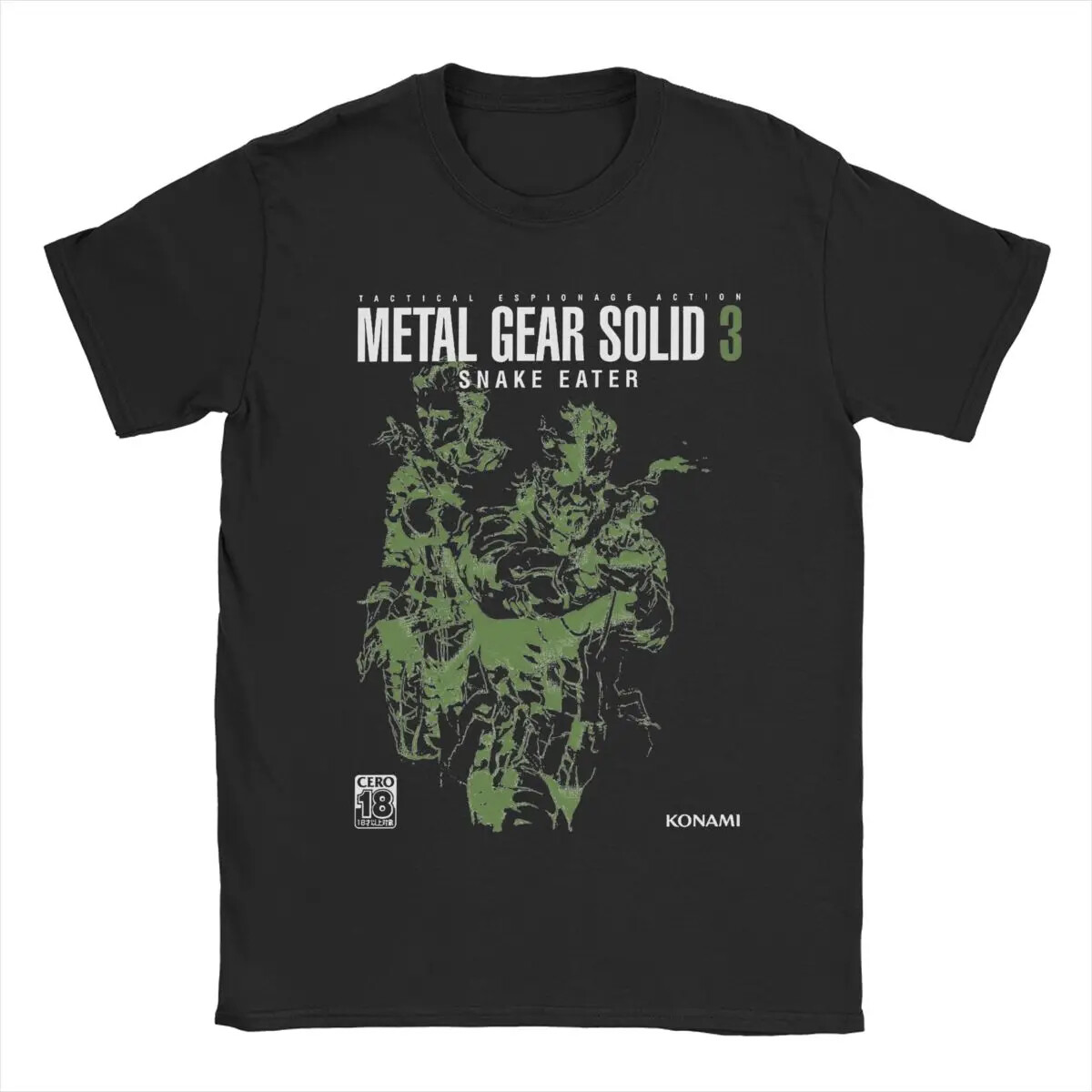 Men T-Shirt Metal Gear Solid 3 Snake Awesome Pure Cotton Tees Short Sleeve T Shi gallery