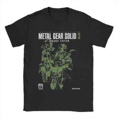 Men T-Shirt Metal Gear Solid 3 Snake Awesome Pure Cotton Tees Short Sleeve T Shi
