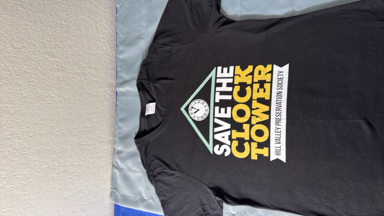 Port & Company Fan Favorite Back to the Future Clock Tower Graphic Tee Black M gallery