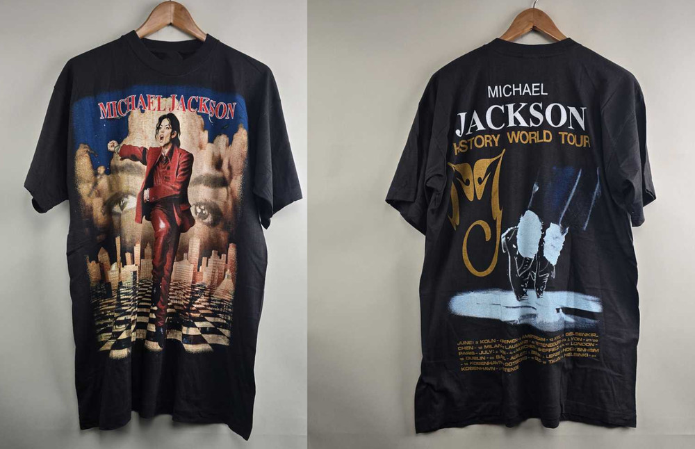 Michael Jackson HIStory World Tour Vintage 90s Graphic Band Tee Concert Shirt