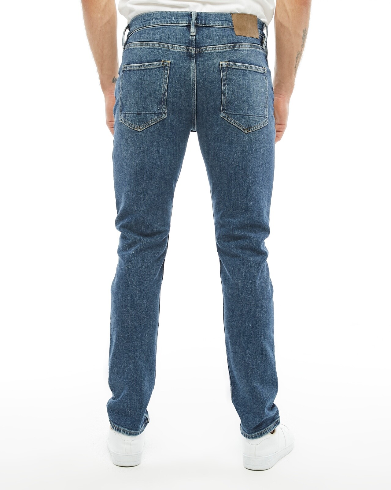 All Saints Mens Rex Slim Fit Jeans Dirty Indigo Destroyed Stretch Denim gallery