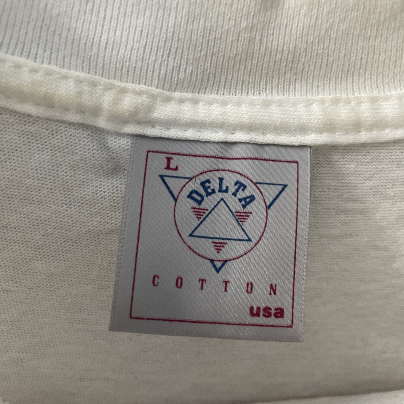 Delta Mens T Shirt Destination Graphic White Large Cotton Short Sleeve Crew gallery