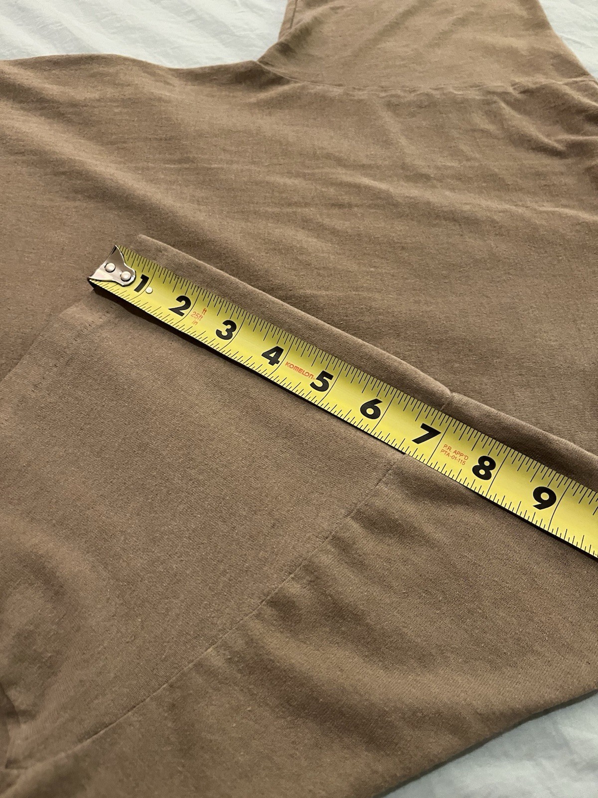 Vintage 2000s 90s 80s Tan Brown Blank Small Shirt Single Stitched Y2K grunge gallery
