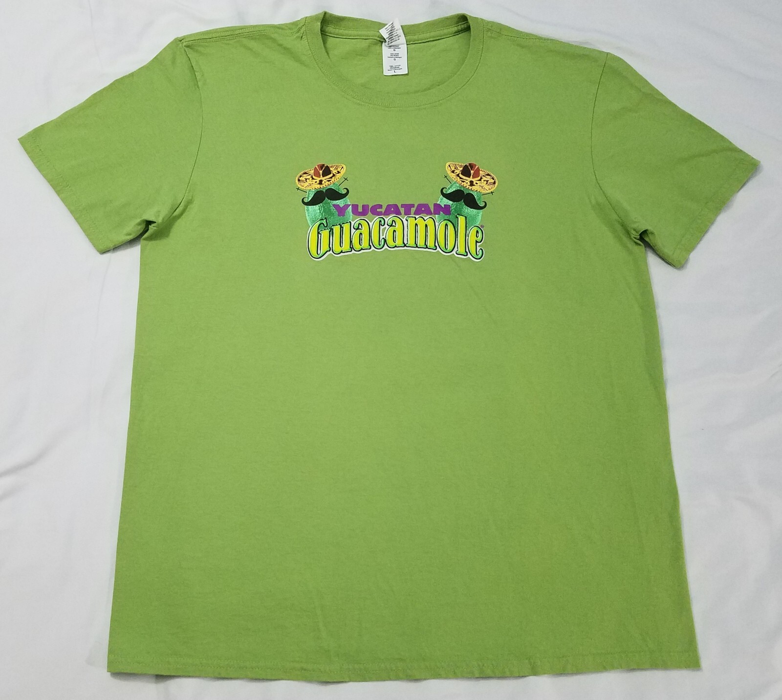 Yucatan Guacamole Avocado shirt size LARGE L Mexican food