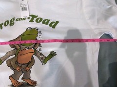 NWT Frog and Toad Grapic White T-Shirt Men’s Sz XL & Women’s Sz 2X Pit 2 Pit 25″
