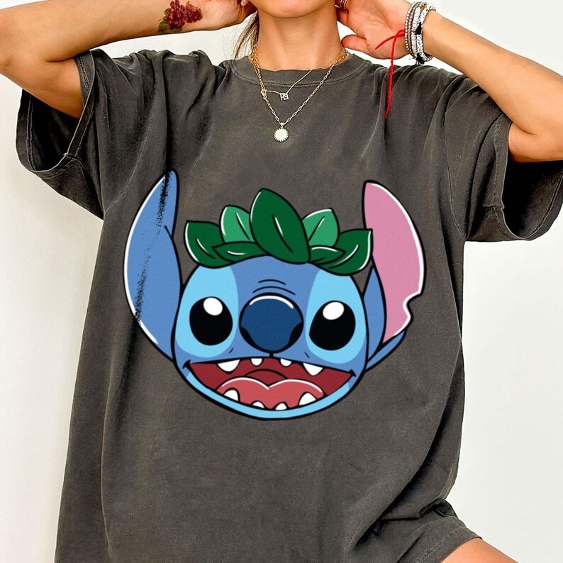 Stitch Lilo Big Face Shirt, Retro Stitch Shirt gallery