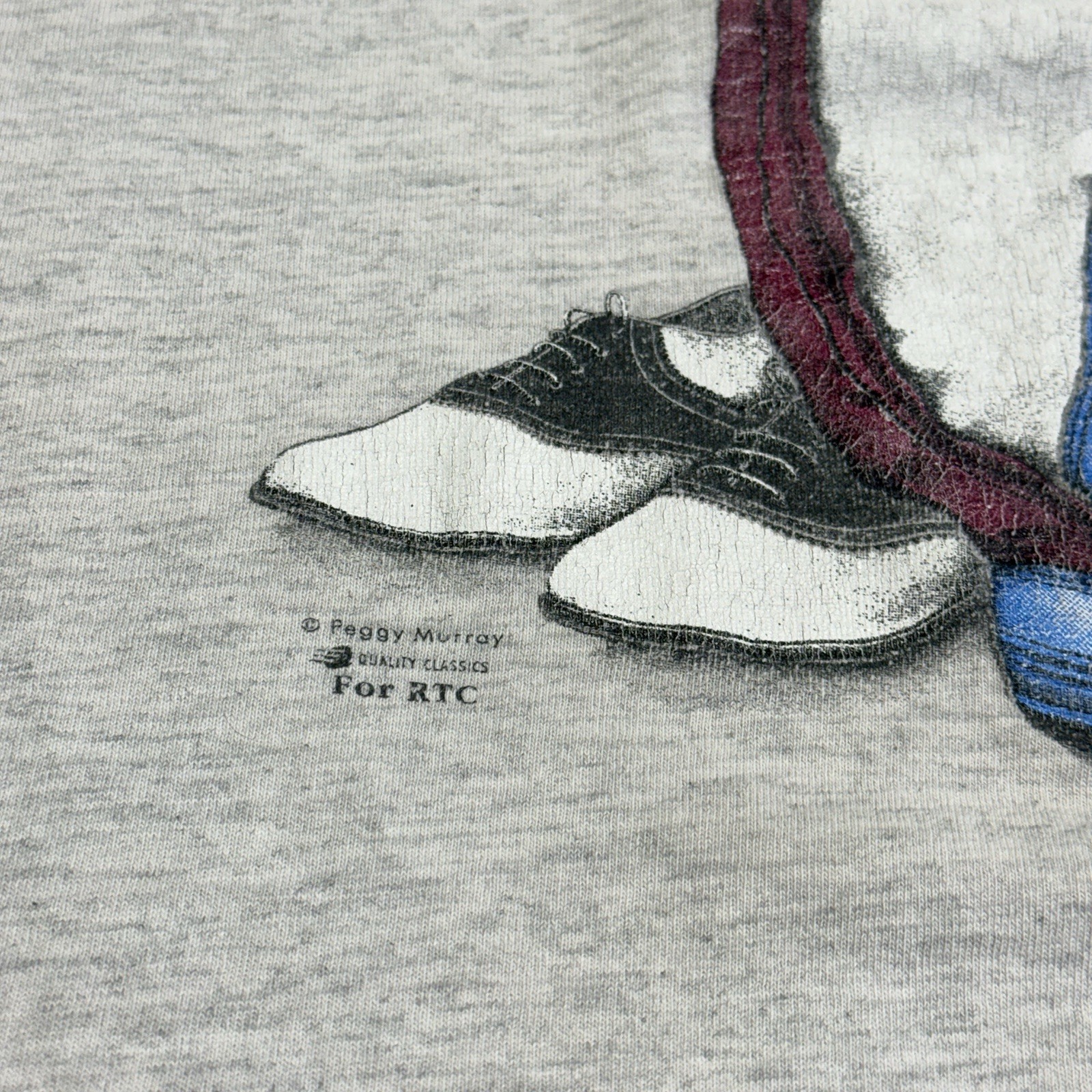 Vintage 90s Tultex Golf Shirt XL Grey Have You Hugged Your Clubs Today Tee gallery