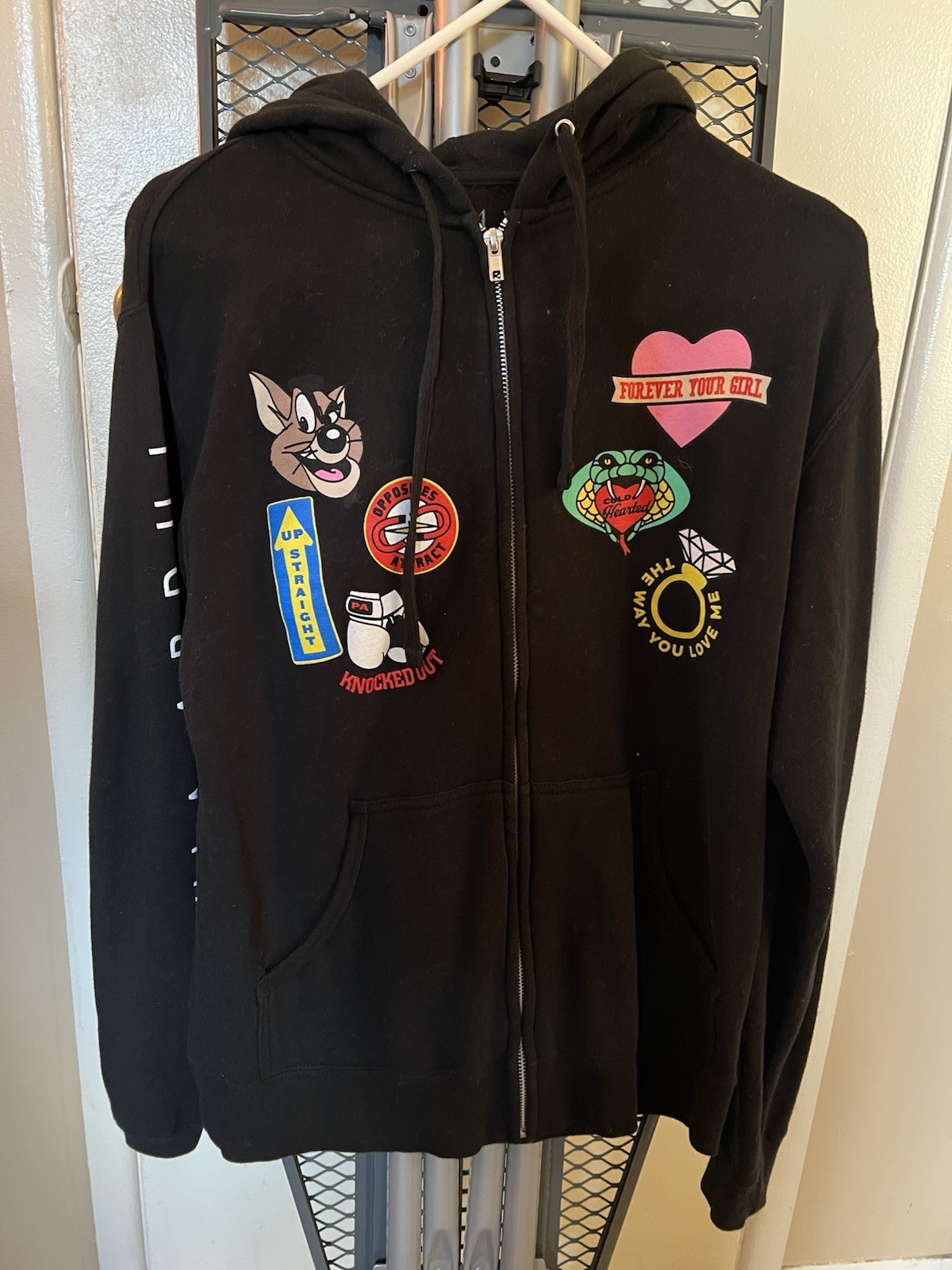 Paula Abdul Half Ass Tour Zip Up Sweater Hoodie Small gallery
