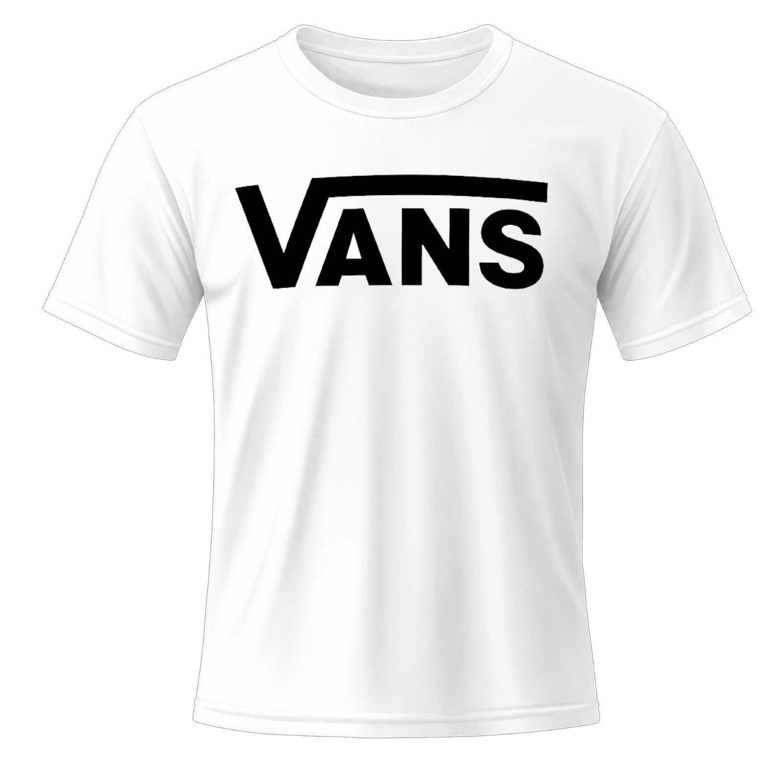 Vans Mens Logo T Shirt White Freeships gallery