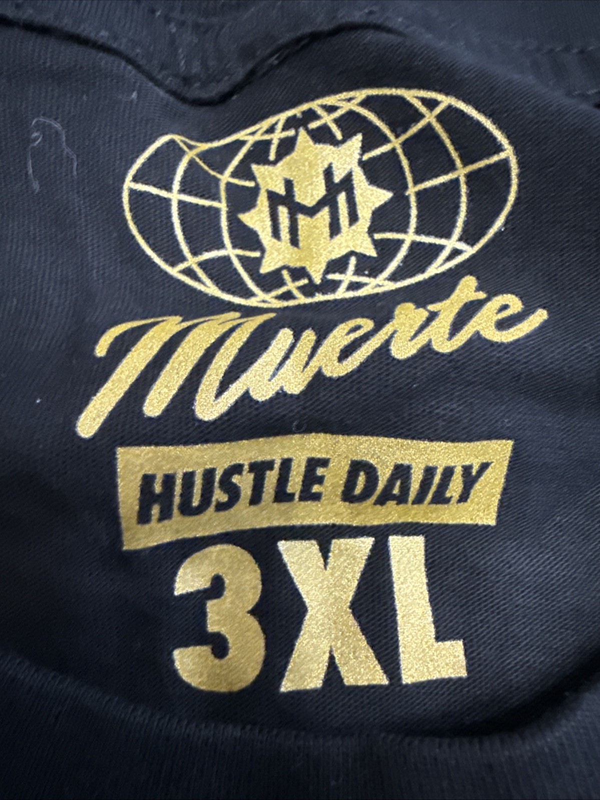 Muerte Hustle Daily Short Sleeve Graphic TeeShirt 3XL Black Family Is Everything gallery