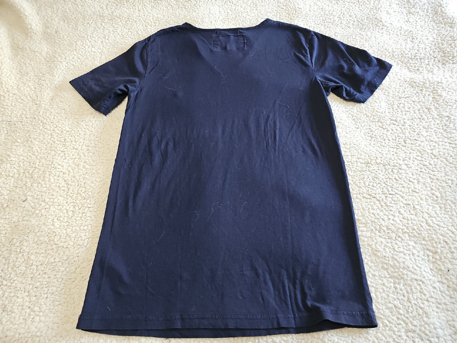 ALLSAINTS Spitalfields Jacks Place Blue S/S Tonic Scoop Neck Shirt Sz XS gallery
