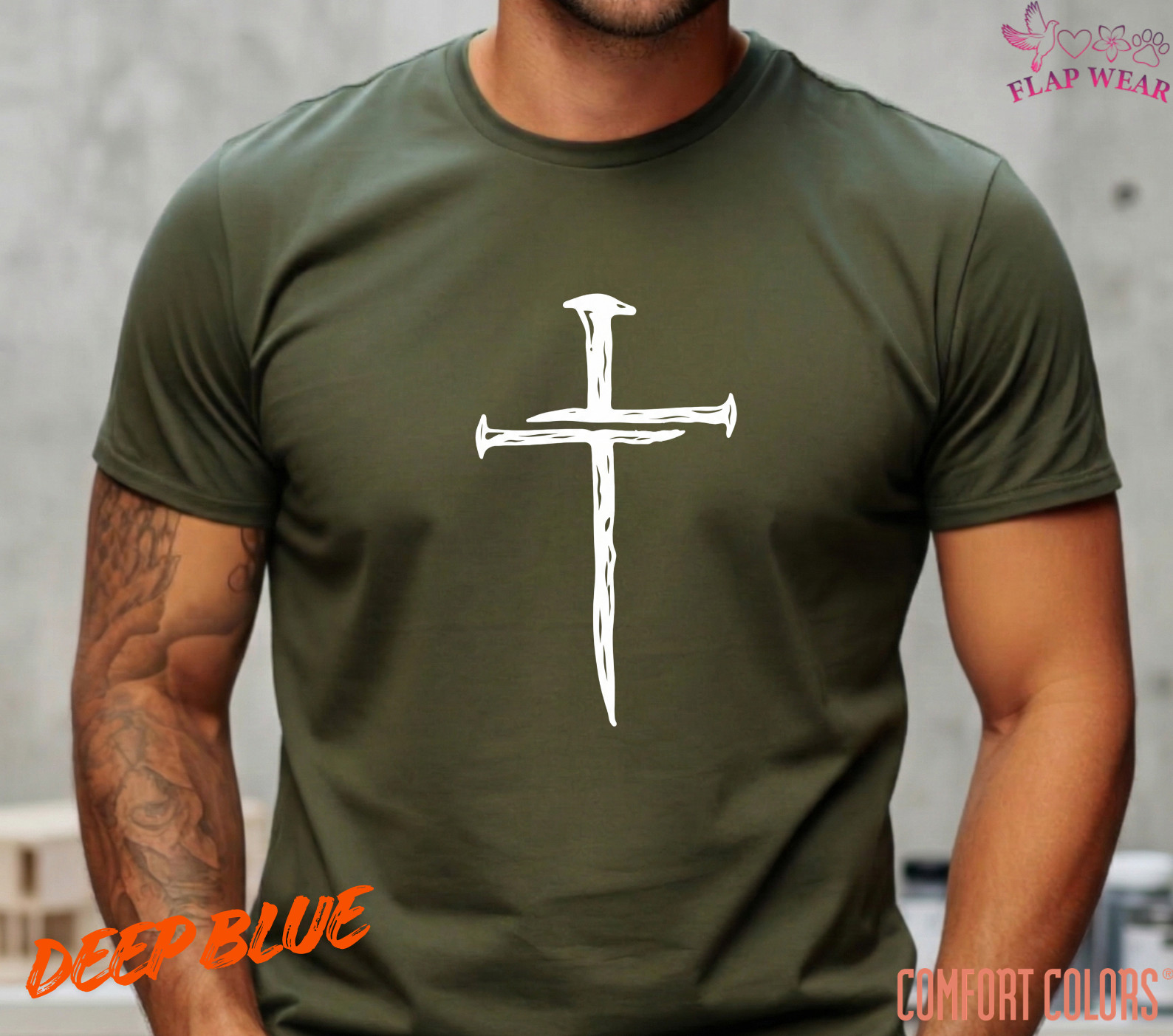 Unisex Three Nails Cross T-Shirt, Men T shirt,Women T shirt Gift Religion Top gallery