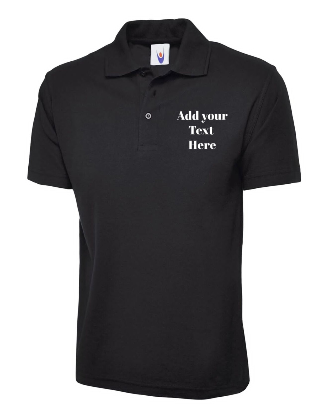 UNEEK Polo Shirt Custom Embroidered | Personalised Name Text | Unisex | Gift UK