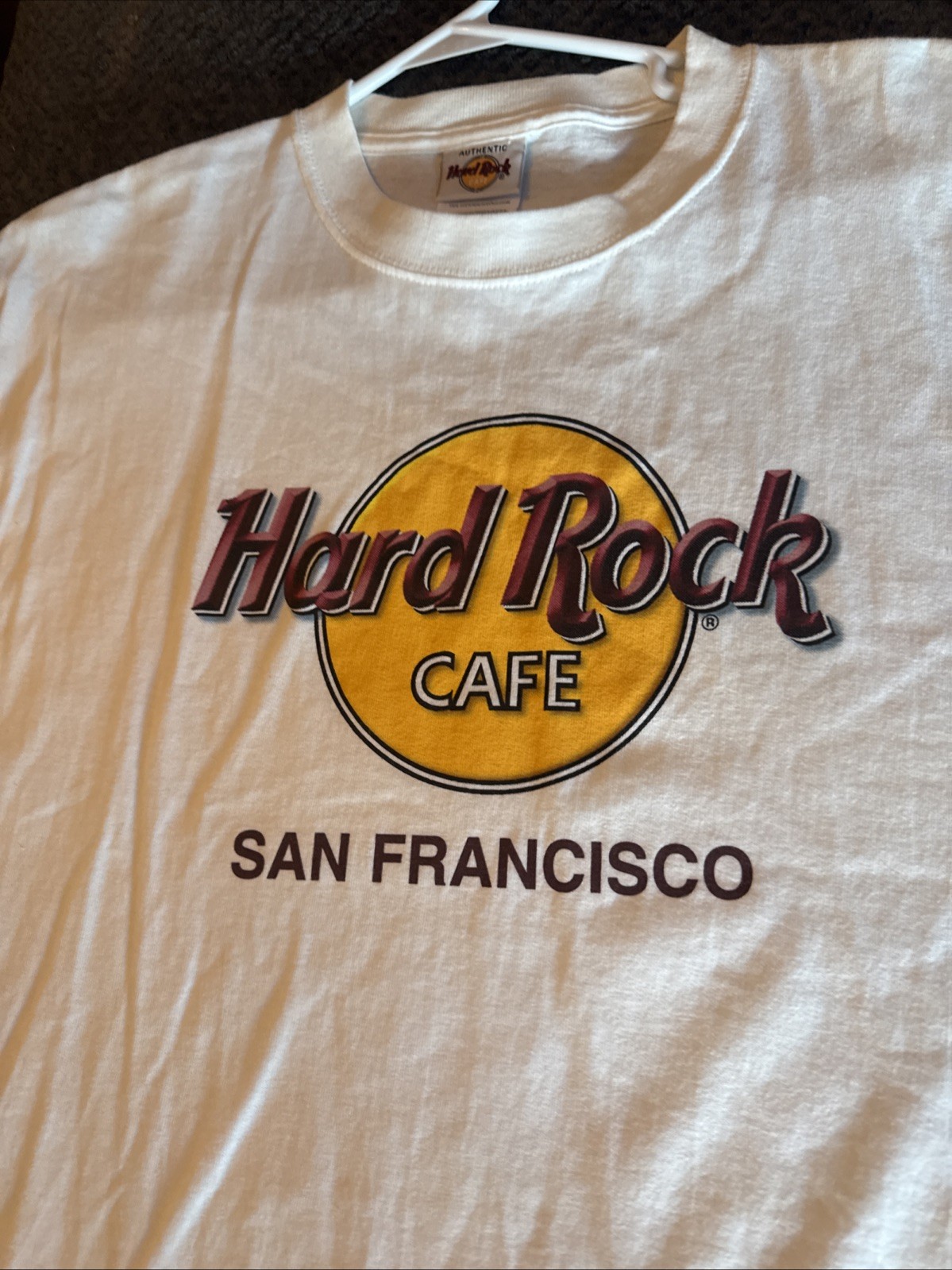 Vintage Hard Rock Cafe T Shirt Mens Large White San Francisco USA EUC gallery