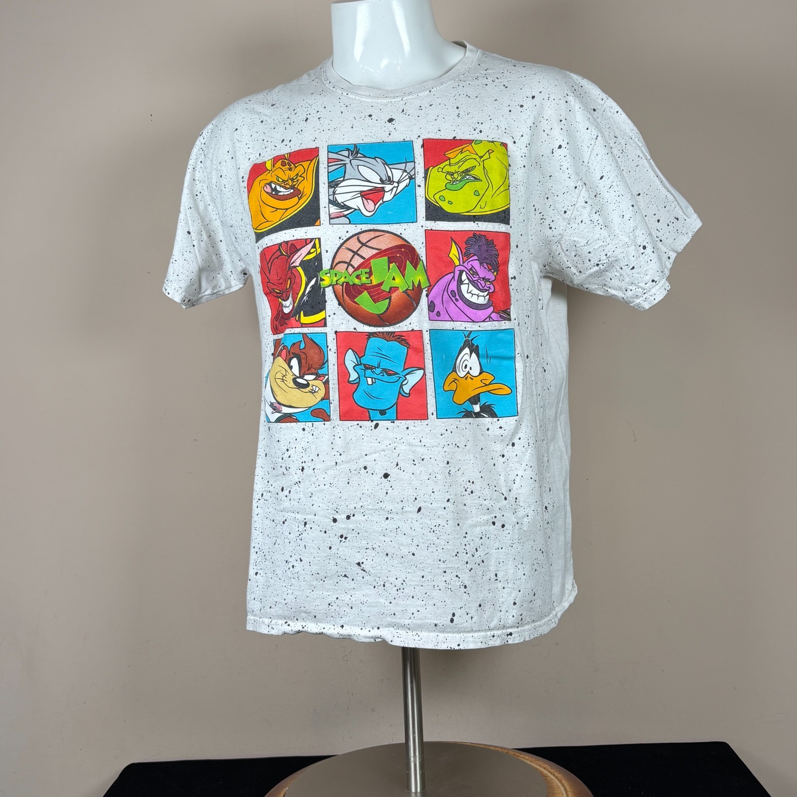 Looney Tunes Men's Space Jam T-Shirt Large Bugs Bunny Tune Squad Taz Daffy Duck gallery