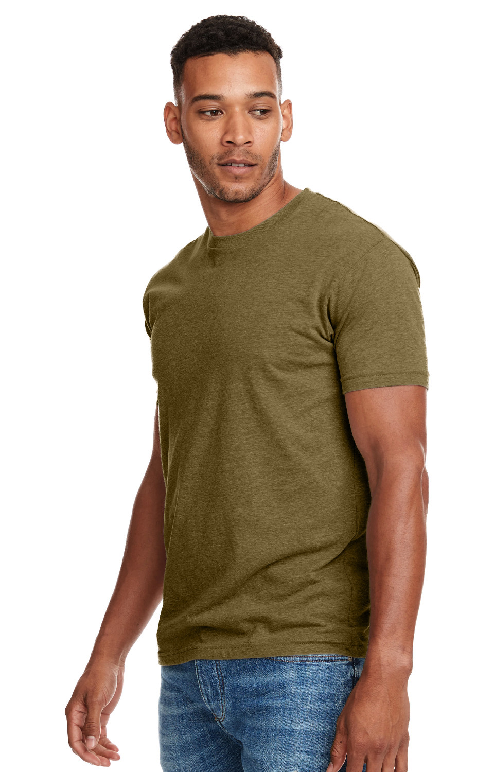 Marky G N6210 2-Pack Men's CVC Crew-Neck Short Sleeve T-Shirt Military Green XS gallery