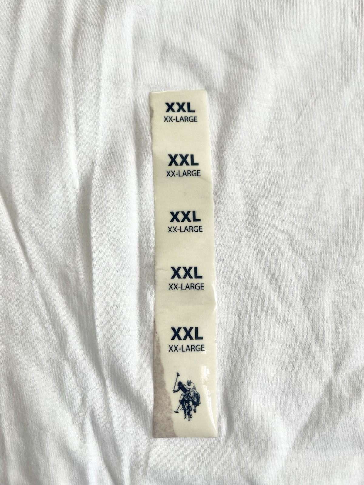 NWT U.S. Polo Assn. Men's Solid V-Neck Short Sleeve Cotton T-Shirt in White, XXL gallery