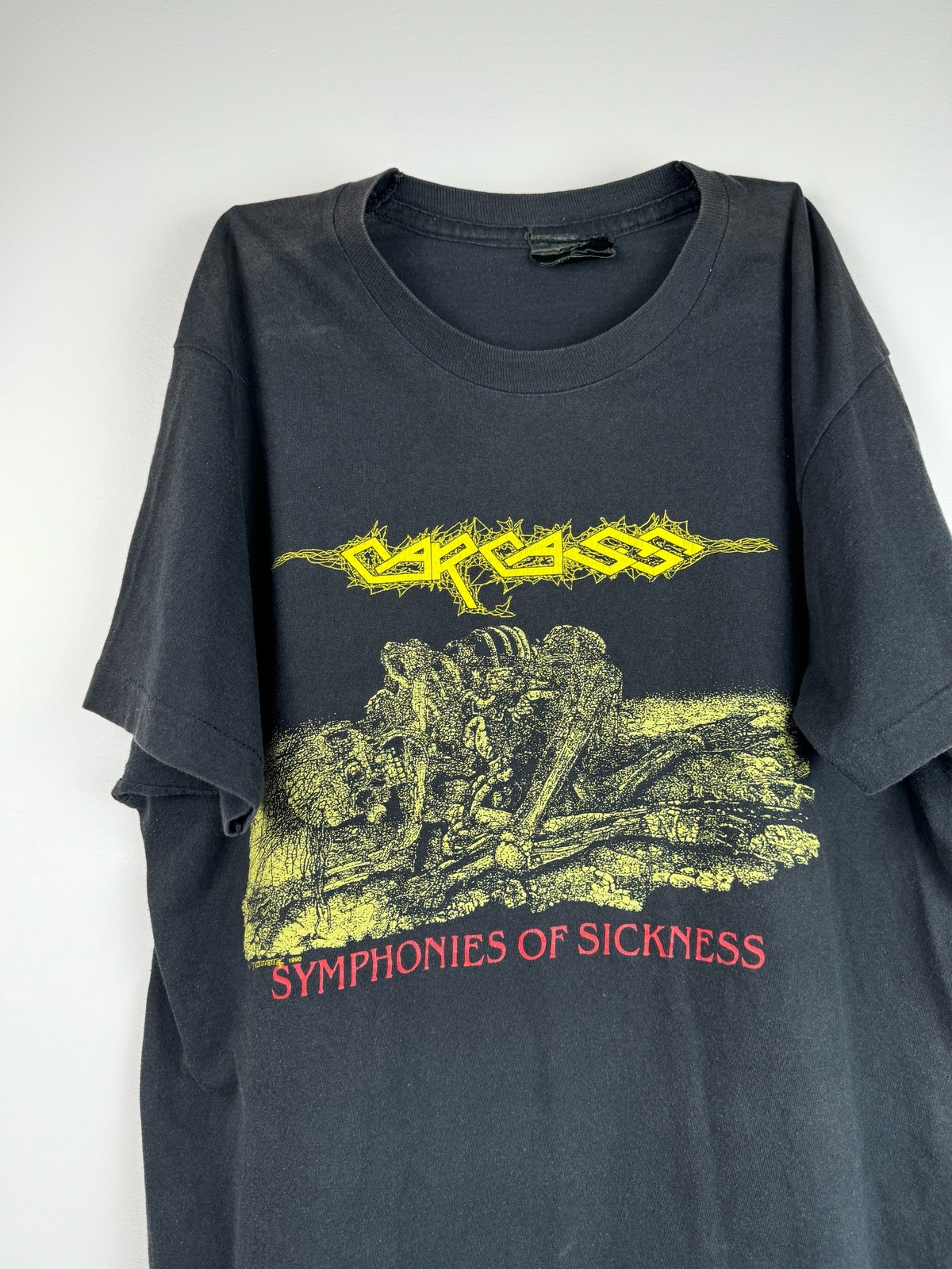 1990 Carcass Symphony of Sickness Retro Style Black T shirt Unisex NH18780 gallery