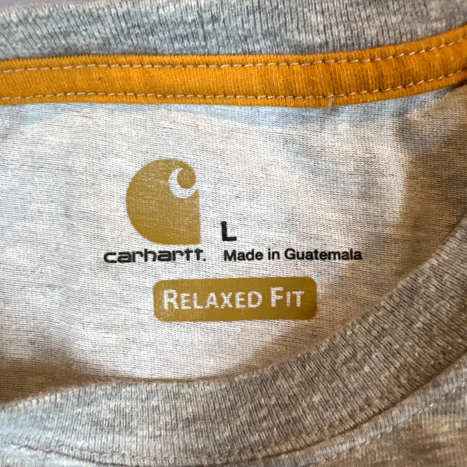 Carhartt Force T Shirt Mens Large Heathered Gray Relaxed Fit Delmont Long Sleeve gallery