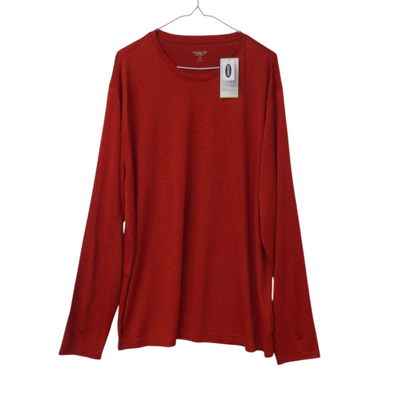 Old Navy Active Go-Dry Core Mens XXL Red Heathered Crewneck NWT