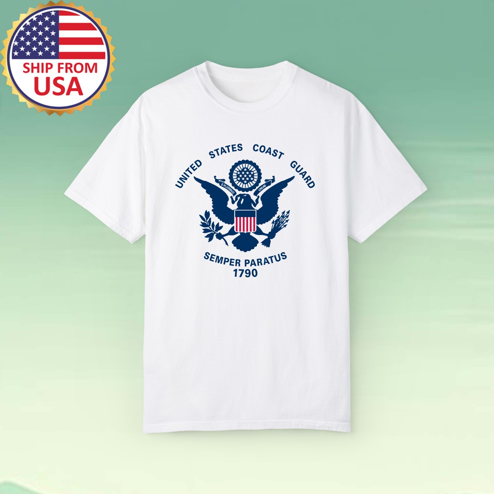 UNITED STATES COAST GUARD Men's White Size S-5XL gallery