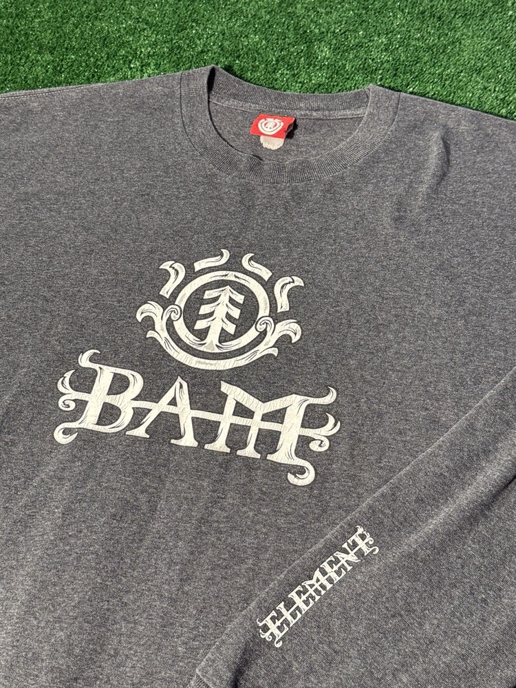 Vintage Bam Margera Element Skateboard Y2K T-shirts Long Sleeve Heartagram HIM