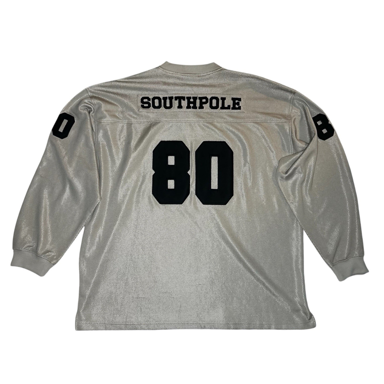 Southpole International Sports Men’s Gray Mesh Jersey V-Neck Long Sleeve 3XL gallery
