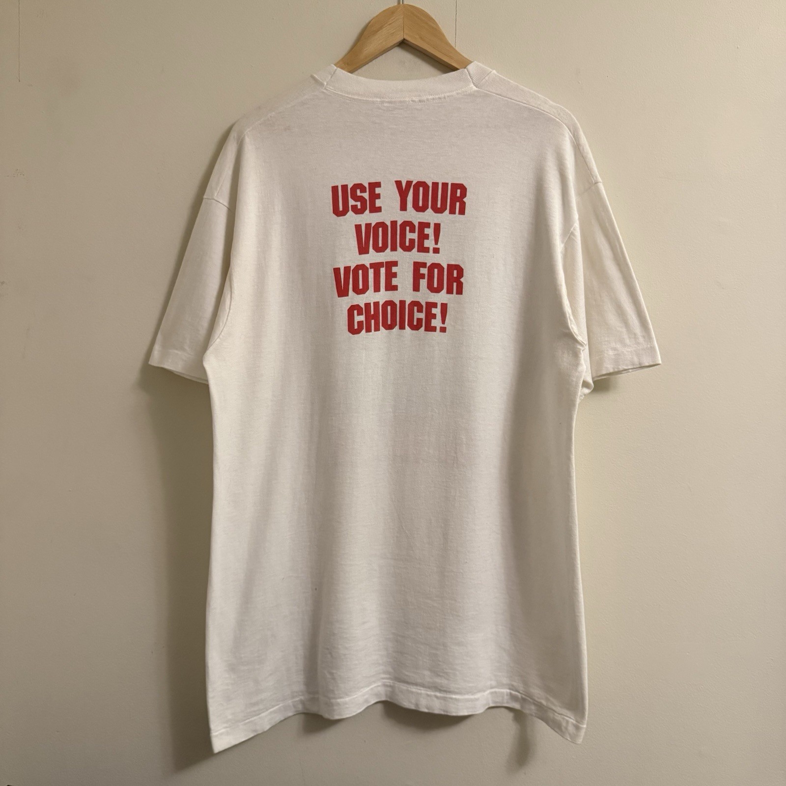 Vintage 90s Gag Me With A Coat Hanger Political Pro Choice Tee gallery