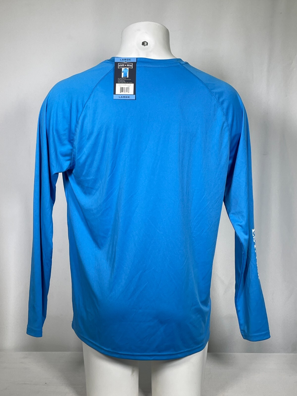 California State Of Mine Long Sleeve Blue Active UV Shirt Men's LARGE NWT gallery