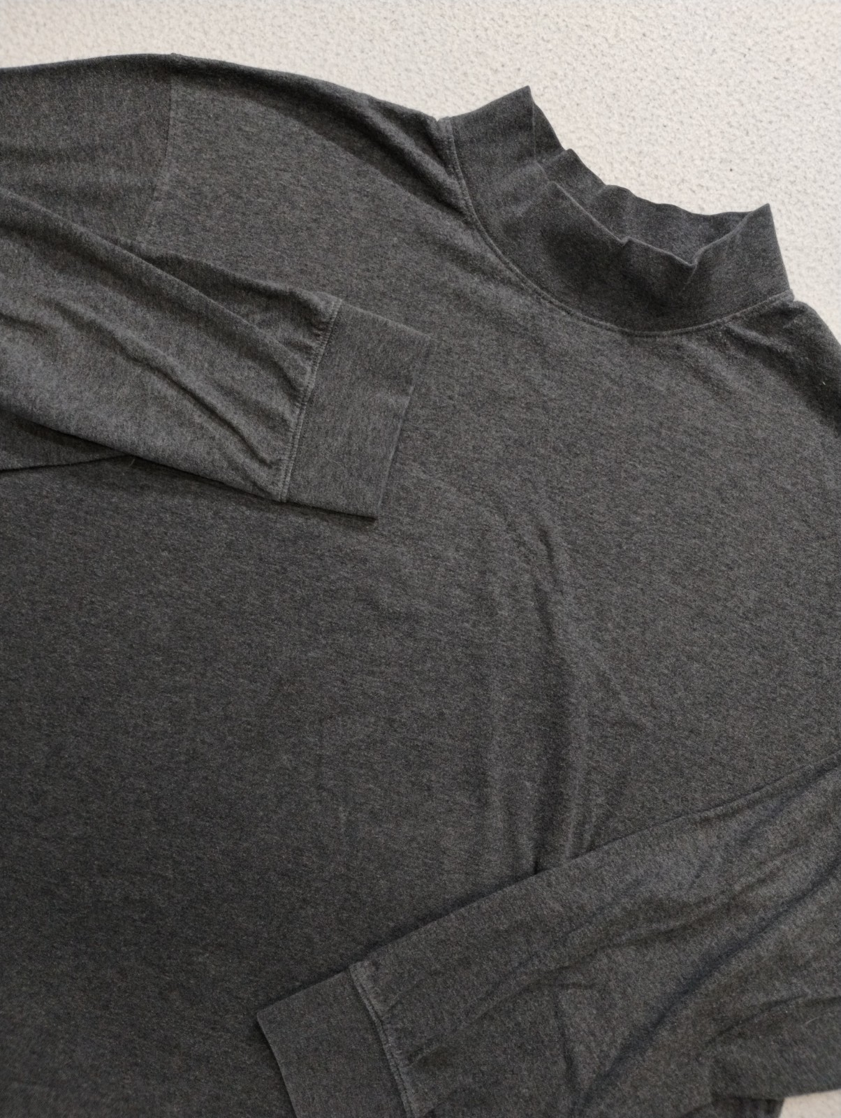 LL Bean Carefree Unshrinkable Mockneck Shirt 2XL Gray Warm Casual Outdoor 508112 gallery
