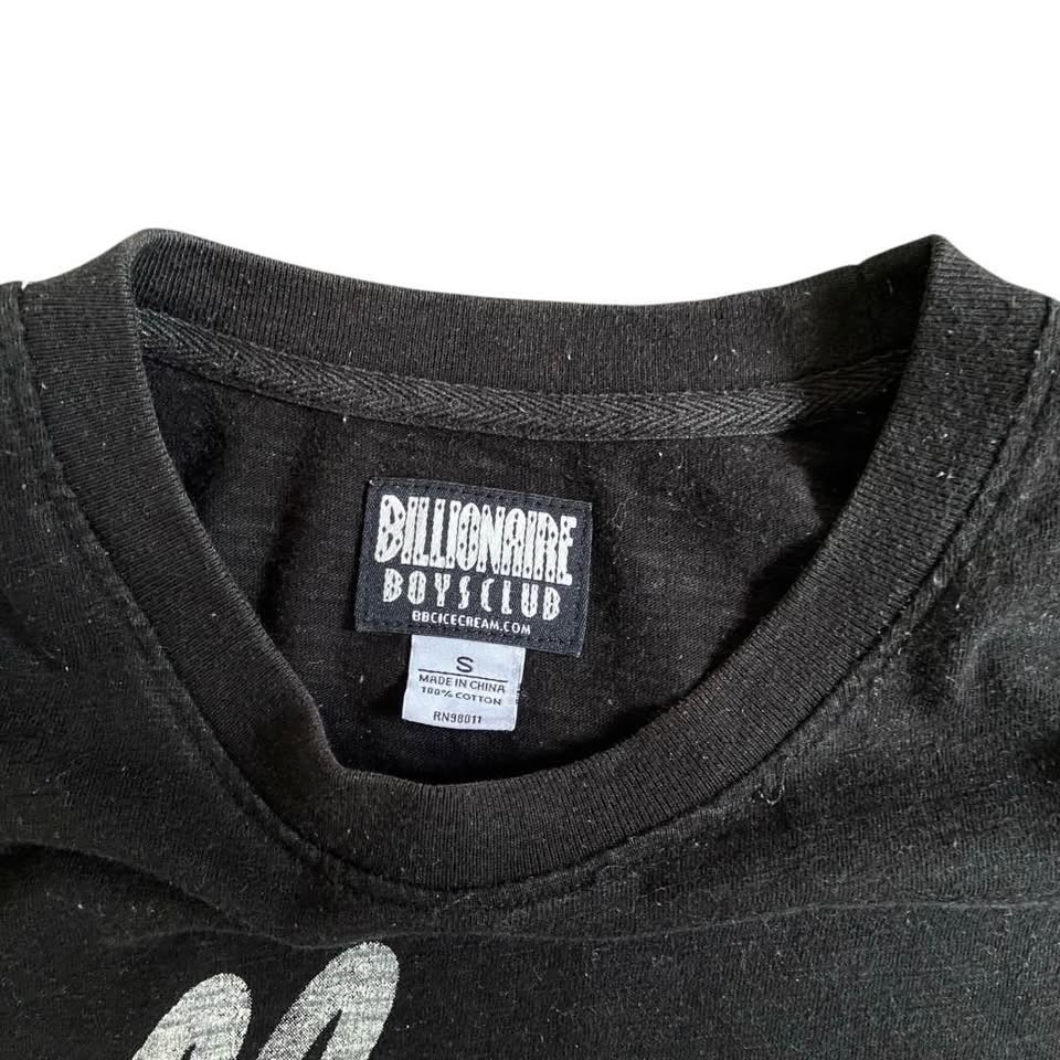 Billionaire Boys Club BBC T-Shirt Black Embroidered Earth UFO Space Graphic L gallery
