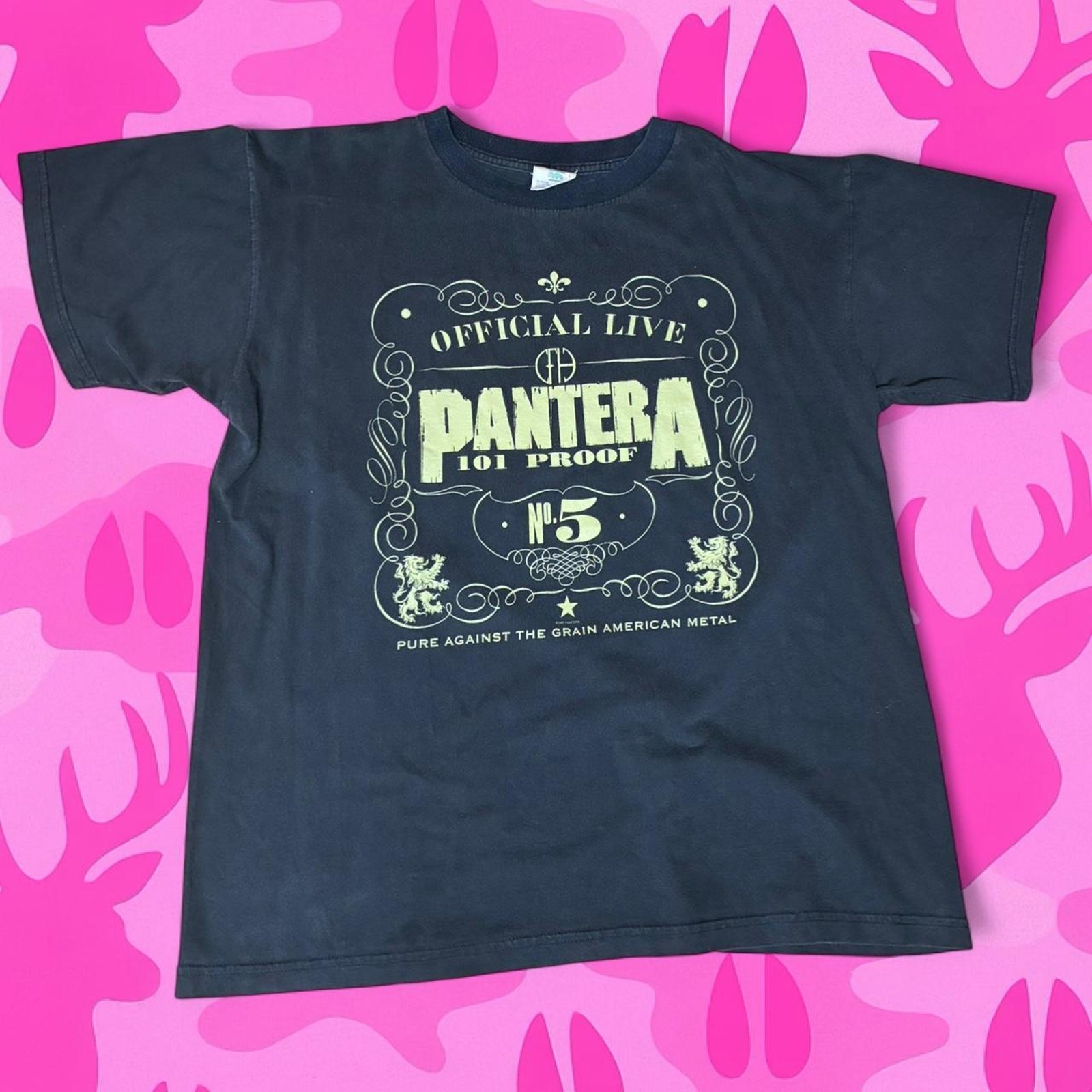 VTG 90s Pantera Official Live 101 Proof Tour Tee Winterland gallery
